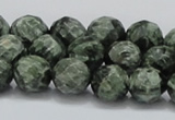 CSH08 15.5 inches 12mm faceted round natural seraphinite beads