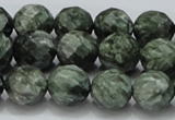 CSH09 15.5 inches 14mm faceted round natural seraphinite beads