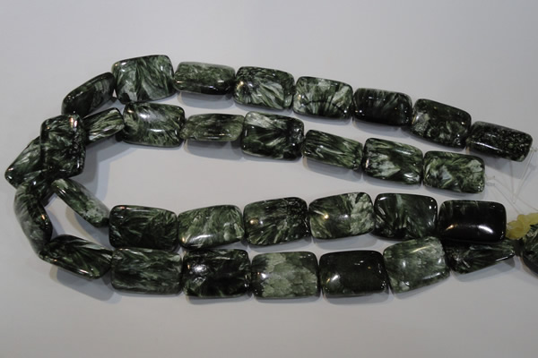 CSH115 15.5 inches 18*25mm rectangle natural seraphinite gemstone beads