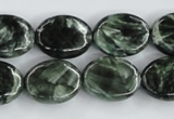 CSH14 15.5 inches 13*18mm oval natural seraphinite beads wholesale