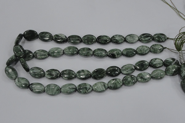 CSH50 15.5 inches 15*20mm oval natural seraphinite gemstone beads