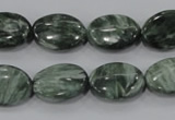 CSH55 15.5 inches 12*16mm oval natural seraphinite gemstone beads