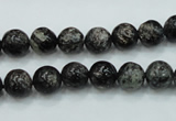 CSI01 15.5 inches 8mm round silver scale stone beads wholesale