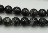 CSI02 15.5 inches 10mm round silver scale stone beads wholesale