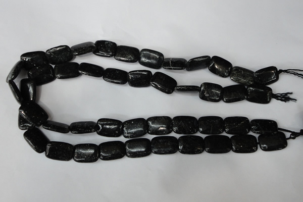 CSI114 15.5 inches 13*18mm rectangle silver scale stone beads