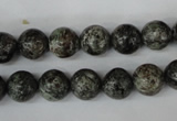 CSI12 15.5 inches 8mm round silver scale stone beads wholesale