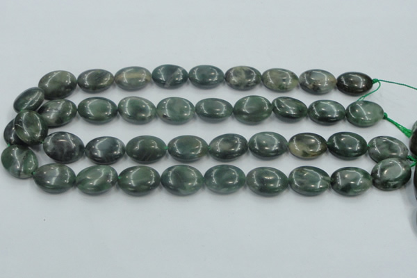 CSJ206 15.5 inches 15*20mm oval serpentine jade gemstone beads