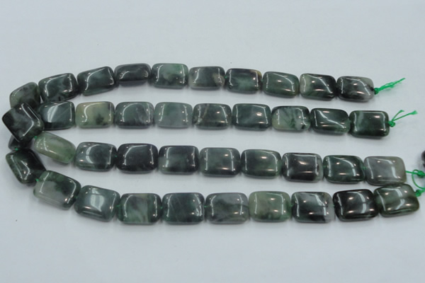 CSJ207 15.5 inches 15*20mm rectangle serpentine jade gemstone beads