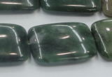 CSJ208 15.5 inches 22*30mm rectangle serpentine jade gemstone beads