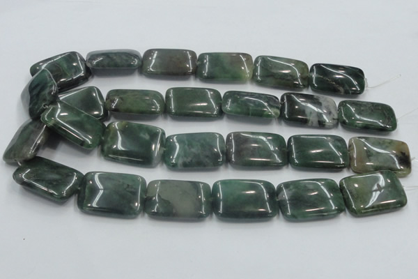 CSJ208 15.5 inches 22*30mm rectangle serpentine jade gemstone beads