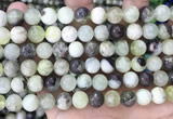 CSJ302 15.5 inches 8mm round serpentine new jade beads wholesale