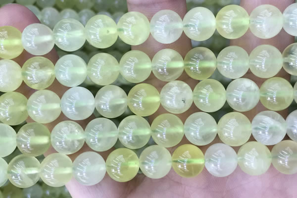 CSJ322 15.5 inches 12mm round serpentine new jade beads