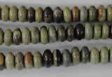 CSL108 15.5 inches 4*8mm rondelle silver leaf jasper beads wholesale