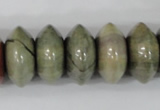 CSL110 15.5 inches 10*20mm rondelle silver leaf jasper beads wholesale