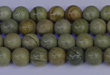 CSL200 15.5 inches 4mm round silver leaf jasper beads wholesale