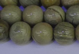 CSL205 15.5 inches 14mm round silver leaf jasper beads wholesale