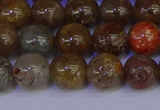 CSL223 15.5 inches 10mm round gold leaf jasper beads wholesale