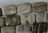 CSL68 15.5 inches 13*18mm rectangle silver leaf jasper beads wholesale