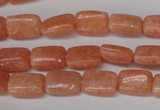 CSM18 15.5 inches 8*12mm rectangle salmon stone beads wholesale