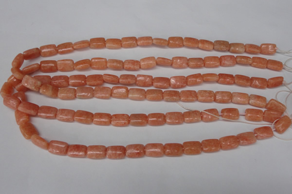 CSM18 15.5 inches 8*12mm rectangle salmon stone beads wholesale