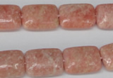 CSM21 15.5 inches 13*18mm rectangle salmon stone beads wholesale