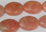 CSM37 15.5 inches 18*24mm oval salmon stone beads wholesale