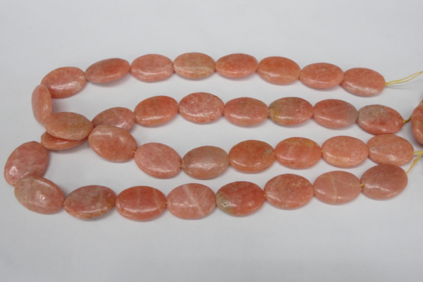 CSM37 15.5 inches 18*24mm oval salmon stone beads wholesale