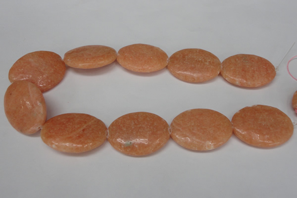 CSM40 15.5 inches 30*40mm oval salmon stone beads wholesale