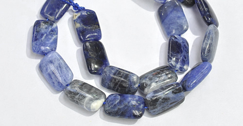 CSO08 A grade 15.5 inches 10*14mm rectangle sodalite beads