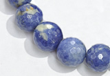 CSO17 6mm faceted round AB grade sodalite beads wholesale