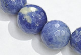 CSO19 10mm faceted round AB grade sodalite beads wholesale