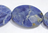 CSO25 15.5 inches A grade 8*12mm faceted oval sodalite beads