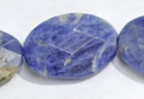 CSO26 15.5 inches A grade 10*14mm faceted oval sodalite beads