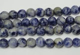 CSO301 15.5 inches 6mm faceted round Brazilian sodalite beads