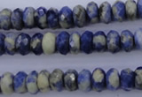 CSO33 15.5 inches 5*10mm faceted rondelle sodalite gemstone beads