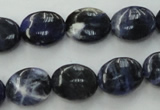 CSO370 15.5 inches 8*10mm oval natural sodalite gemstone beads