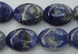 CSO371 15.5 inches 10*14mm oval natural sodalite gemstone beads