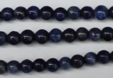 CSO400 15.5 inches 4mm round dyed sodalite gemstone beads