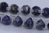 CSO450 Top drilled 7*7mm faceted teardrop sodalite gemstone beads