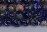 CSO512 15.5 inches 8mm round orange sodalite beads wholesale