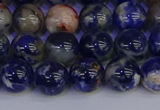 CSO513 15.5 inches 10mm round orange sodalite beads wholesale