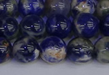 CSO514 15.5 inches 12mm round orange sodalite beads wholesale