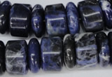 CSO52 15.5 inches 6*18mm & 11*18mm rondelle sodalite gemstone beads