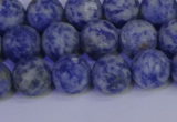 CSO532 15.5 inches 8mm round matte African sodalite beads wholesale