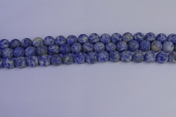 CSO533 15.5 inches 10mm round matte African sodalite beads wholesale