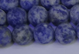 CSO534 15.5 inches 12mm round matte African sodalite beads wholesale