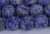 CSO535 15.5 inches 14mm round matte African sodalite beads wholesale