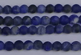 CSO540 15.5 inches 4mm round matte sodalite beads wholesale