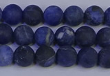 CSO542 15.5 inches 8mm round matte sodalite beads wholesale