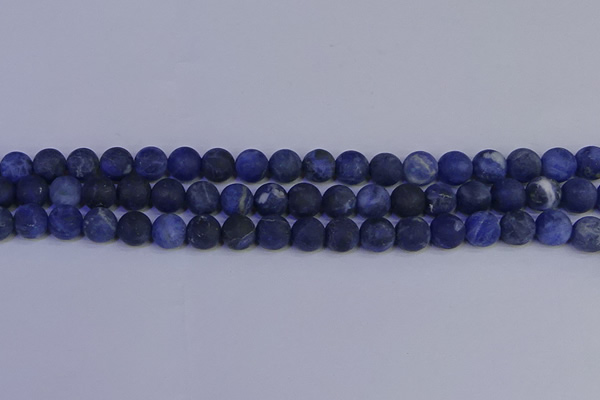 CSO543 15.5 inches 10mm round matte sodalite beads wholesale